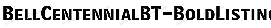 BellCentennialBT-BoldListing字体转换