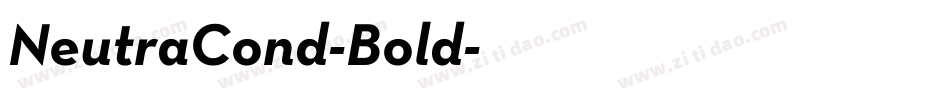 NeutraCond-Bold字体转换