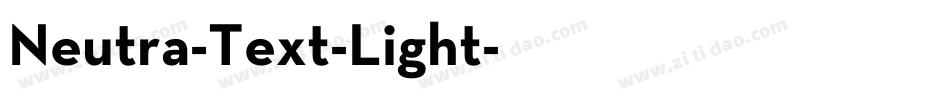 Neutra-Text-Light字体转换