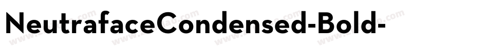 NeutrafaceCondensed-Bold字体转换