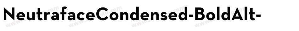 NeutrafaceCondensed-BoldAlt字体转换
