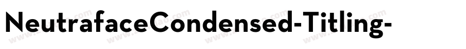 NeutrafaceCondensed-Titling字体转换