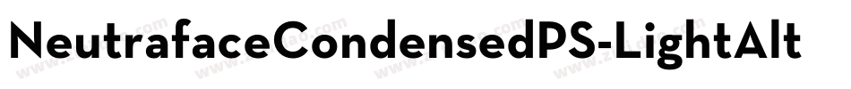 NeutrafaceCondensedPS-LightAlt字体转换
