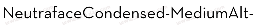 NeutrafaceCondensed-MediumAlt字体转换