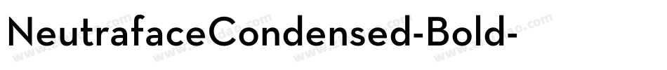 NeutrafaceCondensed-Bold字体转换