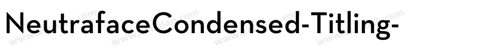 NeutrafaceCondensed-Titling字体转换