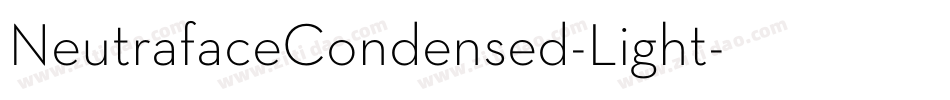 NeutrafaceCondensed-Light字体转换