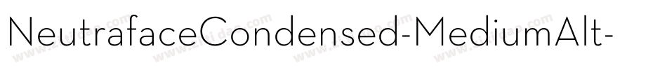 NeutrafaceCondensed-MediumAlt字体转换