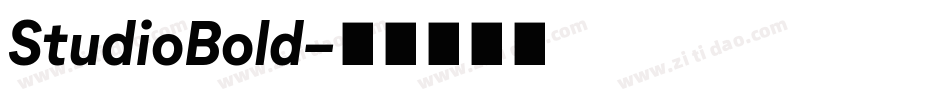 StudioBold字体转换