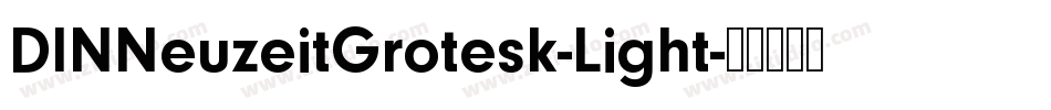 DINNeuzeitGrotesk-Light字体转换