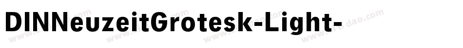 DINNeuzeitGrotesk-Light字体转换