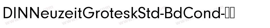 DINNeuzeitGroteskStd-BdCond字体转换