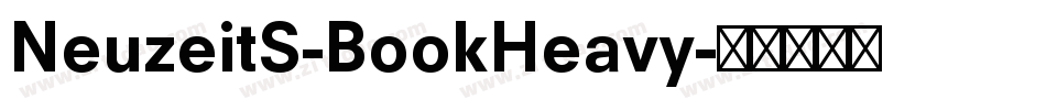 NeuzeitS-BookHeavy字体转换