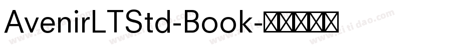 AvenirLTStd-Book字体转换