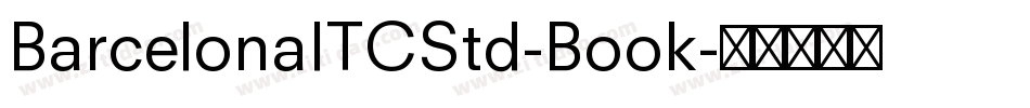 BarcelonaITCStd-Book字体转换