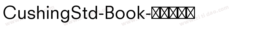 CushingStd-Book字体转换