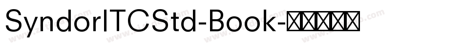 SyndorITCStd-Book字体转换
