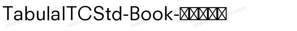 TabulaITCStd-Book字体转换