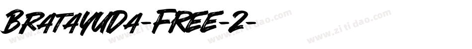 Bratayuda-FREE-2字体转换