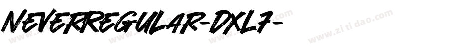 NeverRegular-dxL7字体转换
