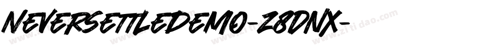 NeverSettleDemo-z8dnX字体转换
