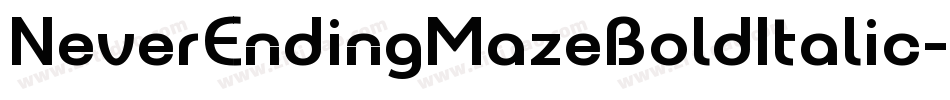 NeverEndingMazeBoldItalic-vMAZ字体转换