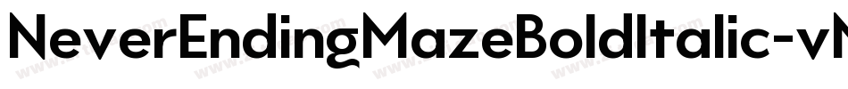 NeverEndingMazeBoldItalic-vMAZ字体转换