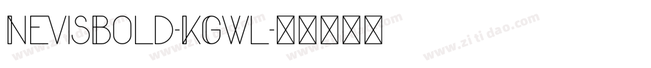 NevisBold-KGwl字体转换