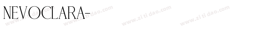 NEVOCLARA字体转换