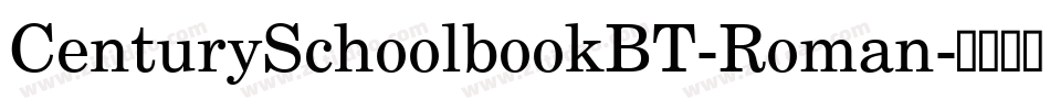 CenturySchoolbookBT-Roman字体转换