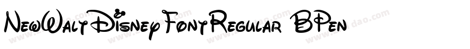 NewWaltDisneyFontRegular-BPen字体转换