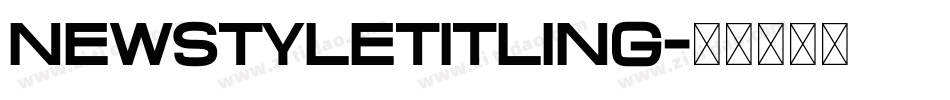 NewStyleTitling字体转换