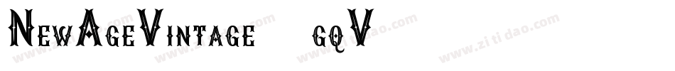 NewAgeVintage-7gqV字体转换