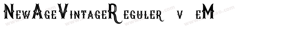 NewAgeVintageReguler-v6eM字体转换