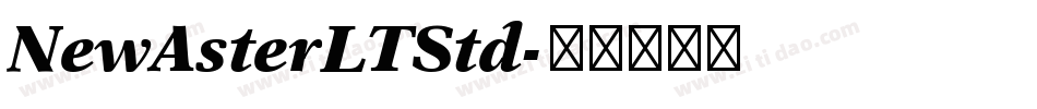 NewAsterLTStd字体转换