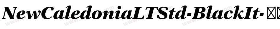 NewCaledoniaLTStd-BlackIt字体转换