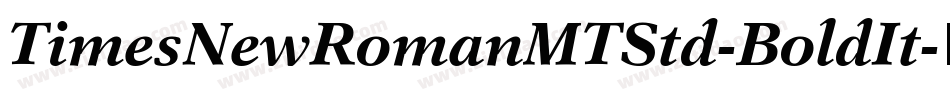 TimesNewRomanMTStd-BoldIt字体转换