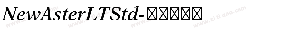 NewAsterLTStd字体转换