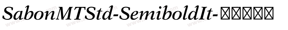 SabonMTStd-SemiboldIt字体转换