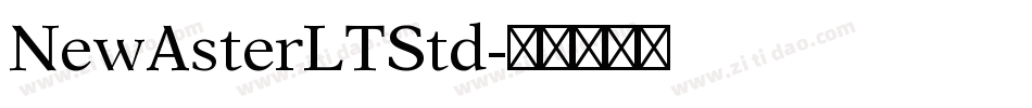 NewAsterLTStd字体转换