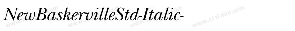 NewBaskervilleStd-Italic字体转换