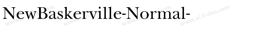 NewBaskerville-Normal字体转换