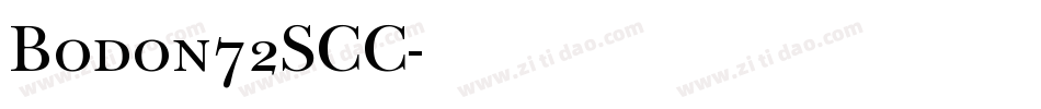 Bodon72SCC字体转换