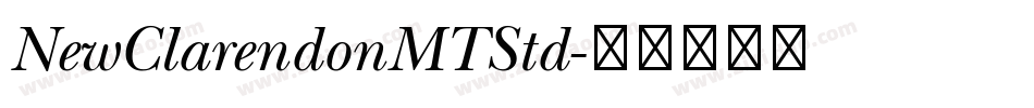 NewClarendonMTStd字体转换