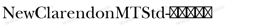NewClarendonMTStd字体转换