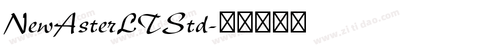 NewAsterLTStd字体转换