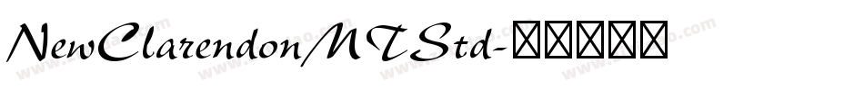 NewClarendonMTStd字体转换