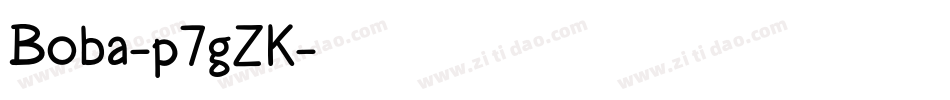 Boba-p7gZK字体转换