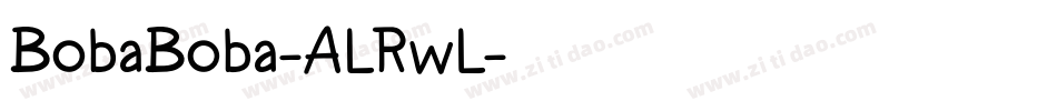 BobaBoba-ALRwL字体转换