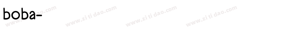boba字体转换